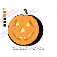 Halloween Pumpkin Embroidery Design 41